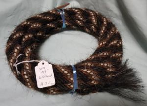 Mane Horsehair Mecate - Black, Brown - Pattern A-3.1