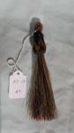 4" Brown/Tan Tassel w/ Black hitch knot w/ Tan Detail  & 1" Loop (each)