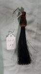 4" Black Tassel w/ Brown hitch knot w/ Black Detail  & 1" Loop (each)