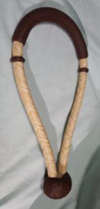 Bosal - 5/8" diameter, 16 plait, Rawhide with Chocolate