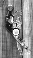 Concho Silver Inlay Bit - Black