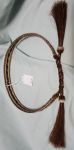 HORSEHAIR HAT BAND - 6 STRANDS -- Style #2 BROWN & WHITE
