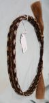 HORSEHAIR HAT BAND - 5 STRANDS -- Style #3 BROWN & WHITE