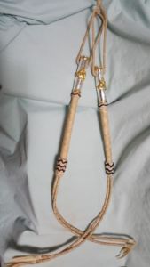 Rawhide 30" Quirt 12 Plait with Ferrule - Style #1 with Black or Latigo Detail