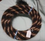 Mane Horsehair Mecate - Black, Brown, Brown/White - Pattern A-3