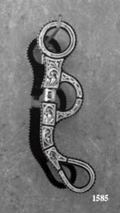 Argentine Snaffle - Silver Inlay - Black