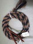 Pattern Q Get Down Rope (Mane Horsehair) Black, Tan, Black/White