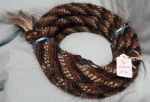 Mane Horsehair Mecate - Black, Brown, White - Pattern A-6