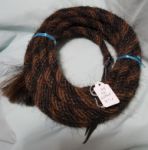 Mane Horsehair Mecate - Black, Brown - Pattern Z1-1