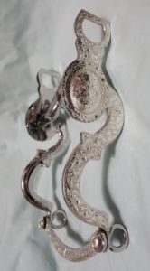 Western Sterling Silver Show Bit with  Frog Mouthpiece