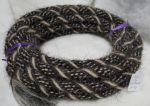 Mane Horsehair Mecate - Gray, White, White & Black - Pattern W16