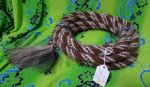 Mane Horsehair Mecate - Brown, White, Black/White  #F5-1