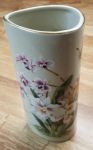 Toyo Japan White Orchid 8" Vintage Vase