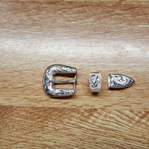 3/8" Buckle Set for hat band - 115-70P Sterling Silver