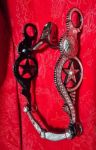 Vintage Style Western Sterling Silver Show Bit with a Star