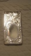 Sterling Overlay Money Clip  - Pattern 655